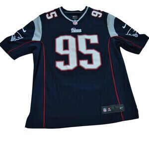 Chandler Jones #95 New England Patriots NFL Nike Game Day Jersey Large